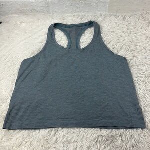 Lululemon Swiftly Tech Racerback 2.0 *Race Length Tetra Stripe Rhino Grey